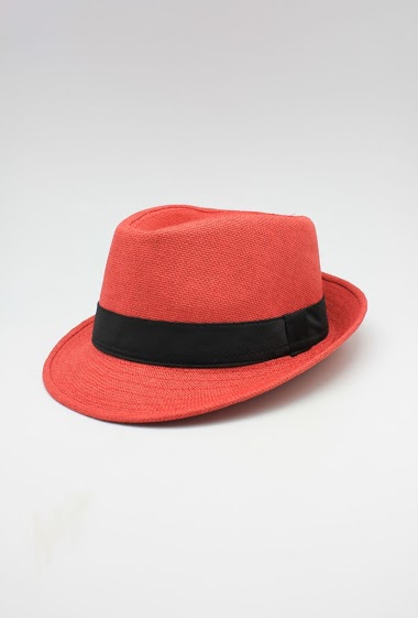 Mayorista Hologramme Paris - Plain paper hat with small brim Gros Grain Black