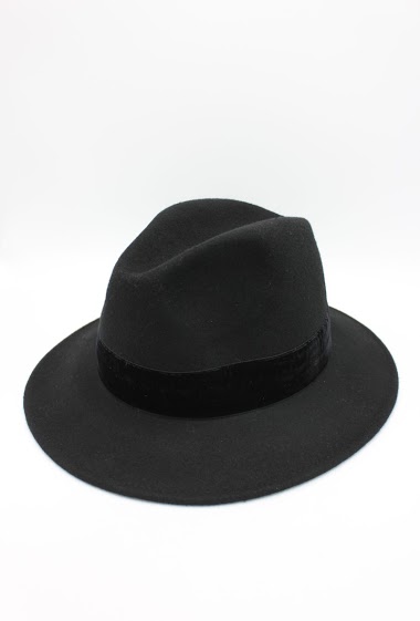 Wholesaler Hologramme Paris - Hat in pure Italian wool with velvet ribbon