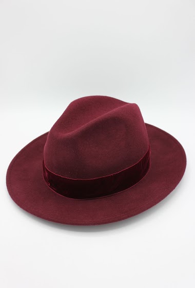 Mayorista Hologramme Paris - Hat in pure Italian wool with velvet ribbon