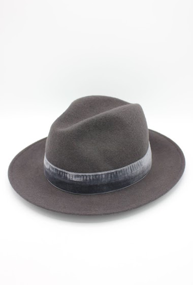 Mayorista Hologramme Paris - Hat in pure Italian wool with velvet ribbon