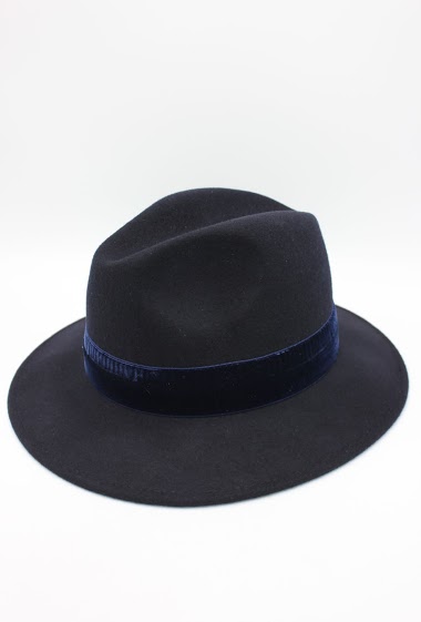 Wholesaler Hologramme Paris - Hat in pure Italian wool with velvet ribbon
