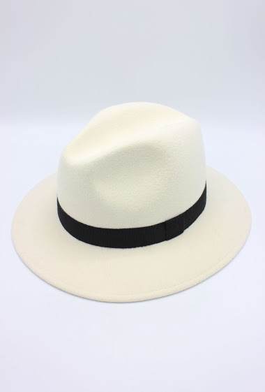 Großhändler Hologramme Paris - Classic Wool Fedora Hat with Ribbon