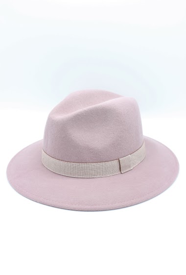 Classic Wool Fedora Hat with Ribbon