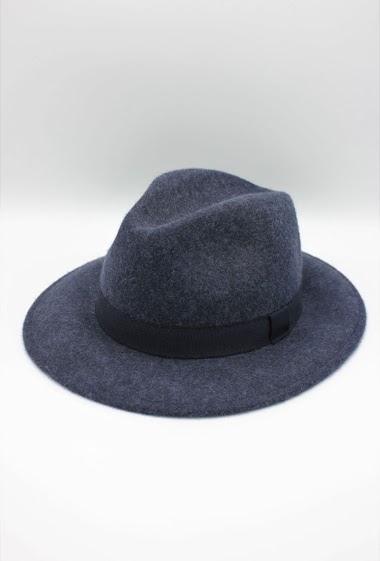 Großhändler Hologramme Paris - Classic Wool Fedora Hat with Ribbon