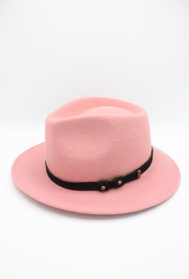 Mayorista Hologramme Paris - Italian Hat in pure wool with black belt