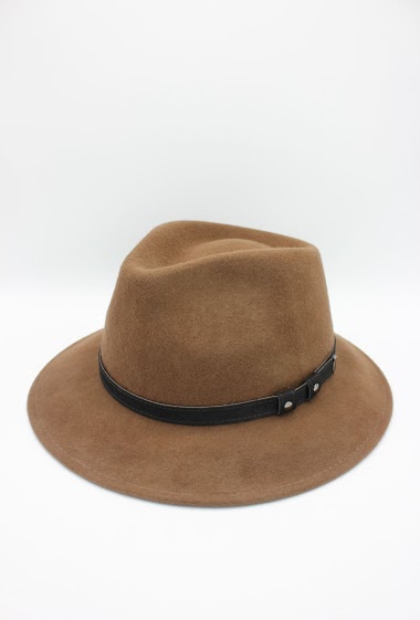 Wholesaler Hologramme Paris - Italian Hat in pure wool with black belt