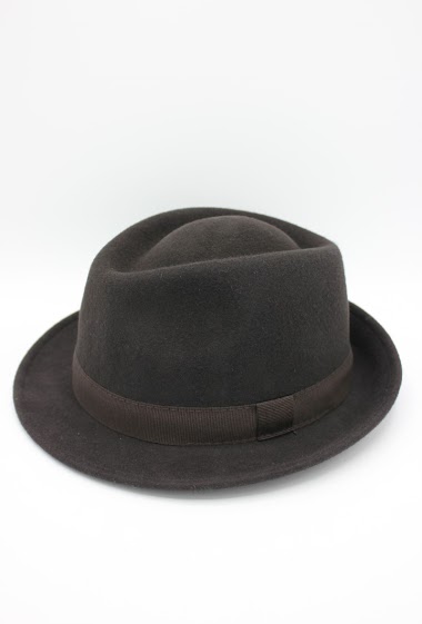 Großhändler Hologramme Paris - Italian Hat in pure wool with ribbon
