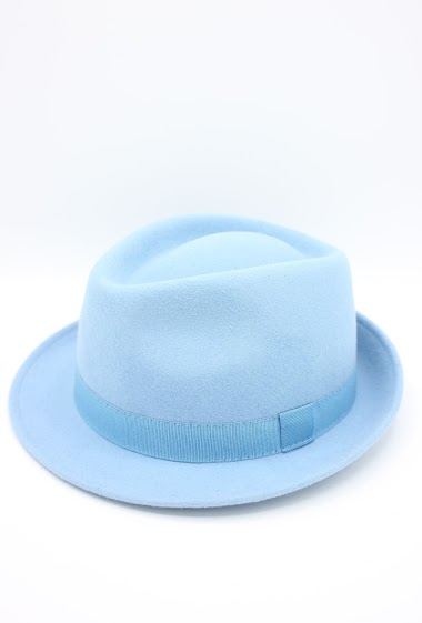 Großhändler Hologramme Paris - Italian Hat in pure wool with ribbon