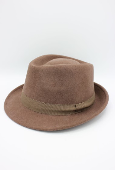 Großhändler Hologramme Paris - Italian Hat in pure Waterproof Crushable wool with ribbon