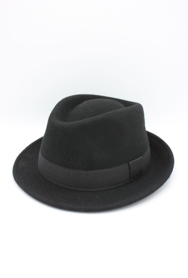 Wholesaler Hologramme Paris - Italian Hat in pure Waterproof Crushable wool with ribbon