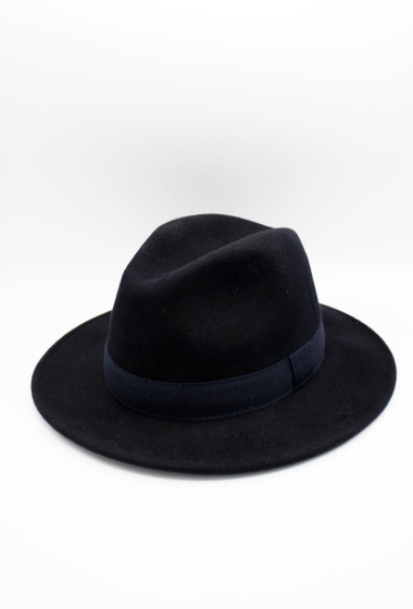 Wholesaler Hologramme Paris - Italian Hat in pure wool Waterproof Crushable with ribbon