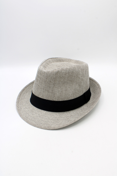 Wholesaler Hologramme Paris - Black Grosgrain Polyester Small Brim Hat