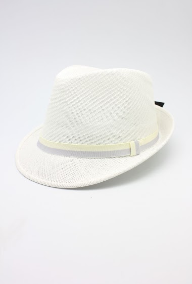 Wholesaler Hologramme Paris - Two-tone white paper hats small brim