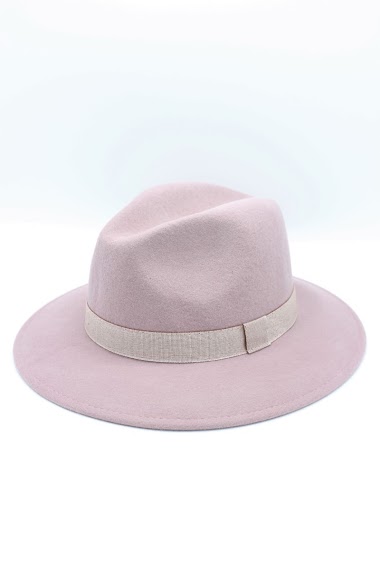 Wholesaler Hologramme Paris - Italian fedora in classic pure wool with ribbon