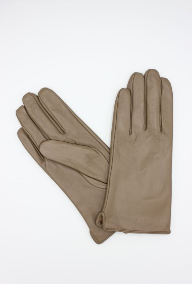 Wholesaler Hologramme Paris - Leather GLOVES with fleece lining