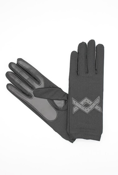 Großhändler Hologramme Paris - Brown polyamide gloves