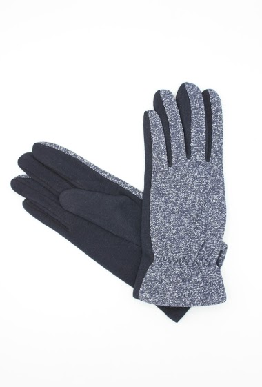 Wholesaler Hologramme Paris - Patterned polyester gloves with touch screen