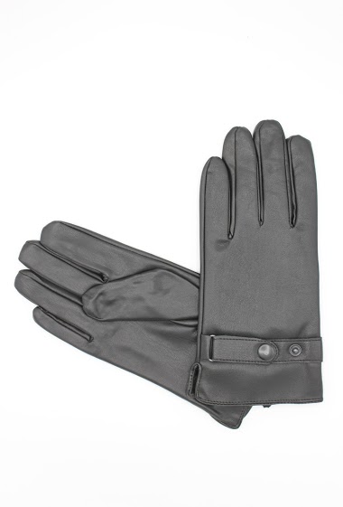 Großhändler Hologramme Paris - Fleece lined faux leather gloves