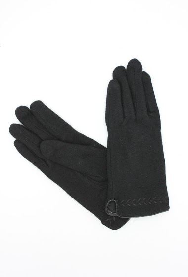 Wholesaler Hologramme Paris - Women   Plain Polyester Glove