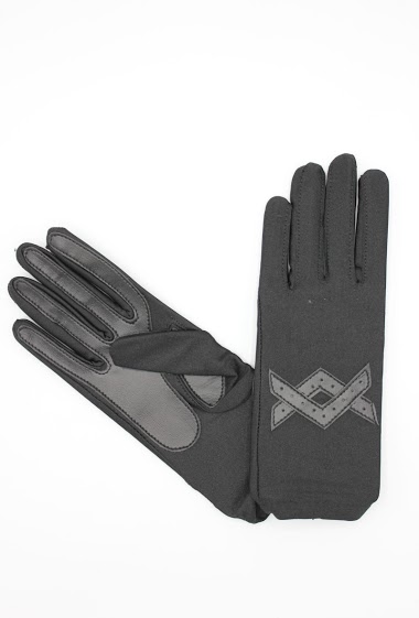 Wholesaler Hologramme Paris - Women   Plain Polyester Glove