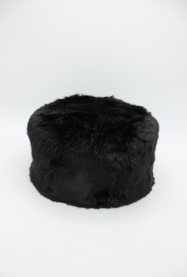 Mayorista Hologramme Paris - Toque hat with synthetic fur, straight shape Portugal