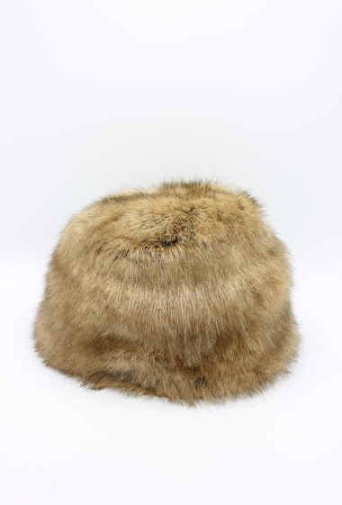 Wholesaler Hologramme Paris - Round toque with synthetic fur Portugal