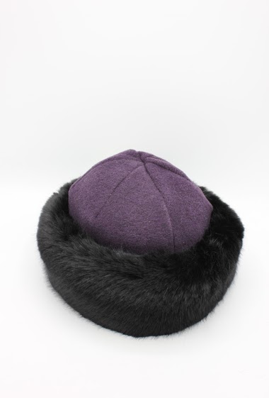 Mayorista Hologramme Paris - Portugal toque in water-repellent polyester with synthetic fur