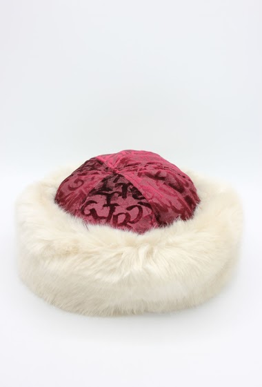 Wholesaler Hologramme Paris - Water-repellent cotton velvet hat with synthetic fur Portugal