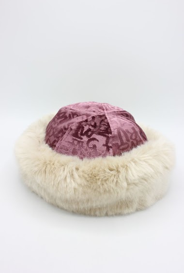 Großhändler Hologramme Paris - Water-repellent cotton velvet hat with synthetic fur Portugal