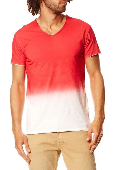 Großhändler Hopenlife - Men's tie-dye short-sleeved V-neck T-shirt
