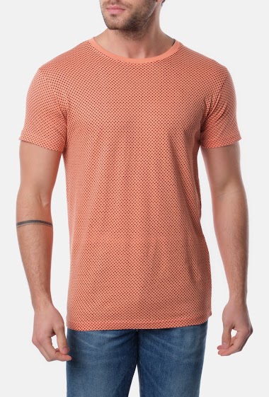 Grossiste Hopenlife - T-shirt imprimé col rond manches courtes homme