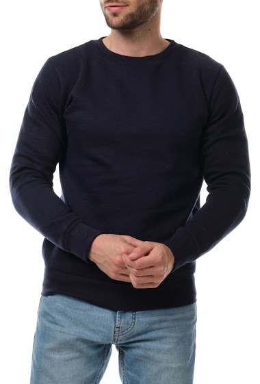 Wholesaler Hopenlife - Men's plain round neck fleece sweatshirt