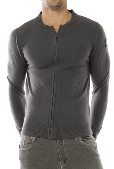 Großhändler Hopenlife - Men's fine knit zipped sweater vest