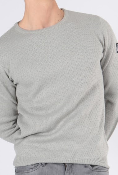 Großhändler Hopenlife - Men's fine knit plain round neck sweater