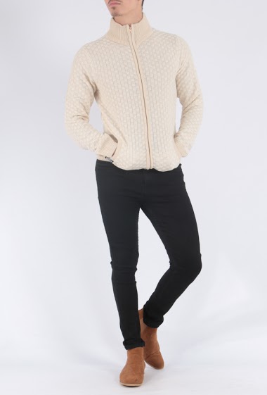 Wholesaler Hopenlife - Men's long-sleeved zipped sweater vest