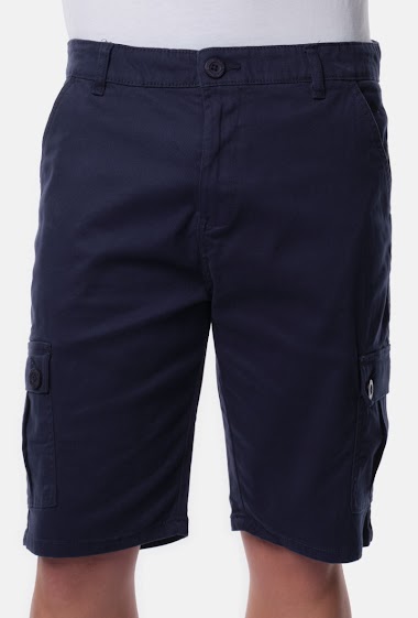 Wholesaler Hopenlife - Men's plain denim Bermuda shorts