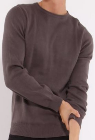 Wholesaler Hopenlife - Men's plain round neck knitted sweater