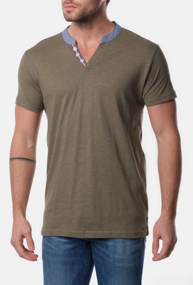 Wholesaler Hopenlife - Men's short-sleeved V-neck printed T-shirt