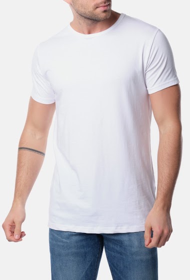 Wholesaler Hopenlife - T-shirt uni col rond manches courtes homme