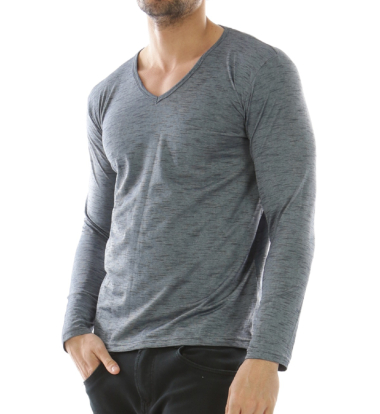 Wholesaler Hopenlife - KORTANA long-sleeved V-neck t-shirt