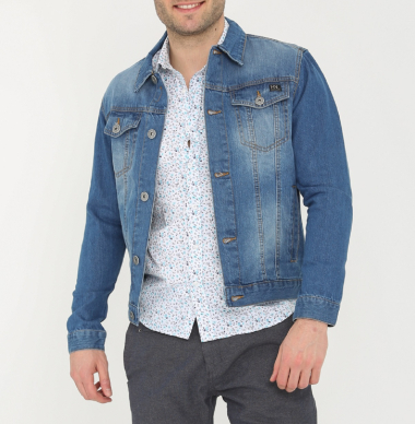 Wholesaler Hopenlife - Men's buttoned denim jacket
