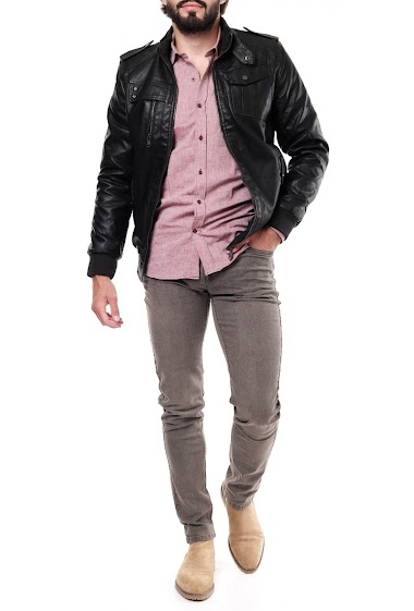 Wholesaler Hopenlife - Men's faux leather jacket