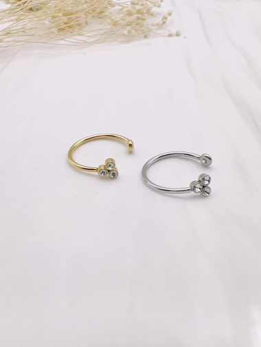 Wholesaler H&T Bijoux - Stainless steel ring.