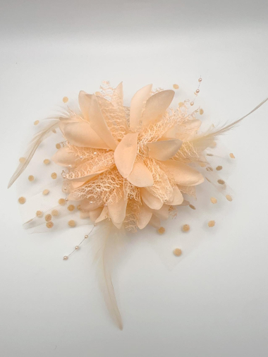Grossiste H&T Bijoux - Barrette fleur.
