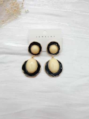 Wholesaler H&T Bijoux - Acrylic and metal earrings