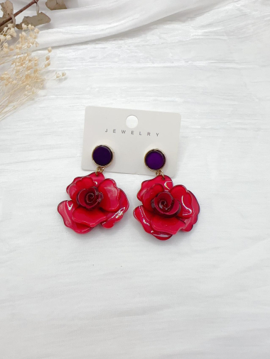Wholesaler H&T Bijoux - Acrylic and metal earrings