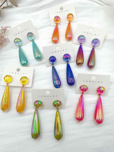 Wholesaler H&T Bijoux - Acrylic earrings