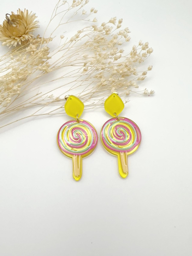 Wholesaler H&T Bijoux - Lollipop earrings.