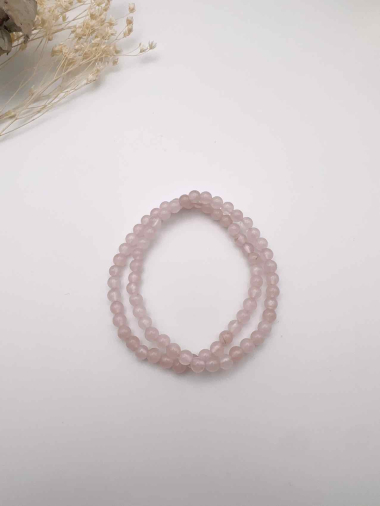 Grossiste H&T Bijoux - Bracelet élastique pierre