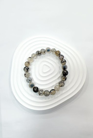 Wholesaler H&T Bijoux - Agate stone bracelet